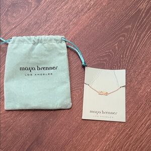 Maya Brenner Gold 'Love' Bracelet